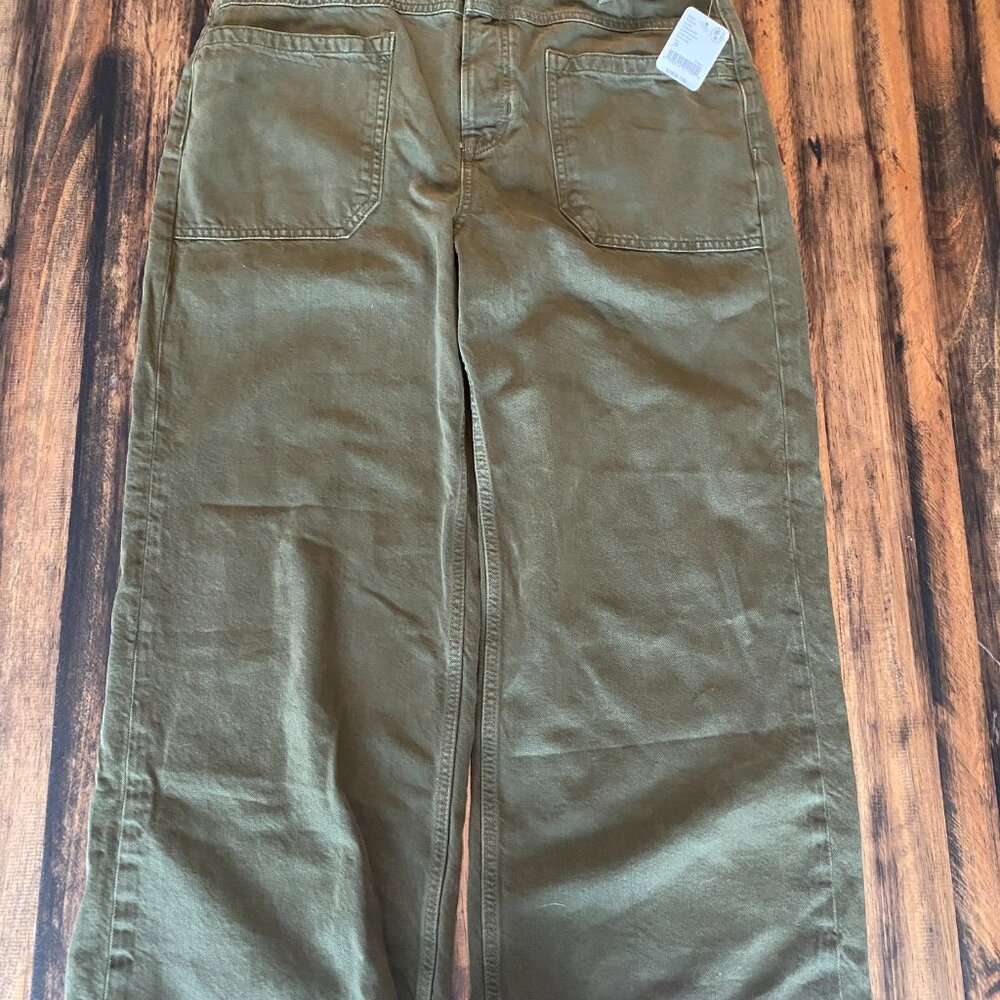Free People We The Free Palmer Cuffed Jeans, Greenery, 29 - Picture 4 of 7